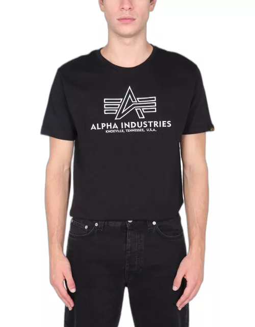 alpha industries t-shirt with embroidered logo