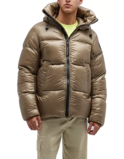 logo-patch padded down jacket, Canada Goose