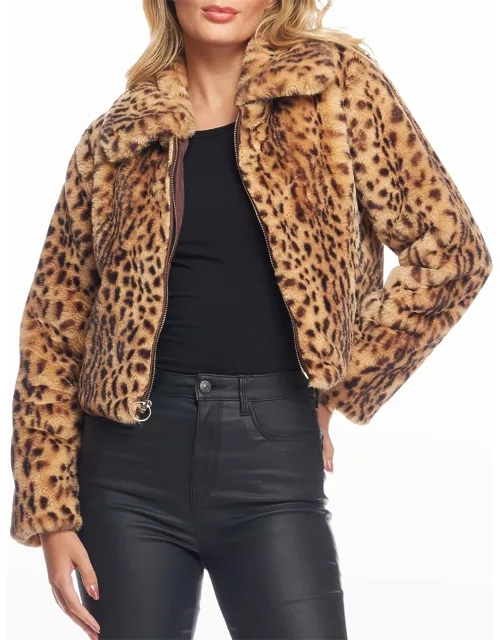 Wild Card Faux Leopard Jacket