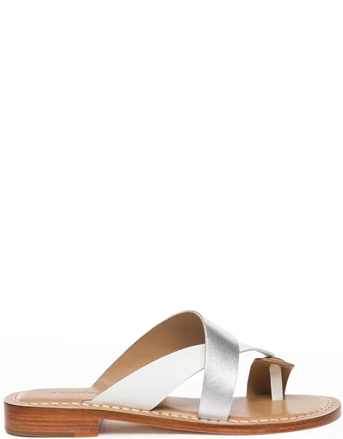 Tia White/Silver Sandal