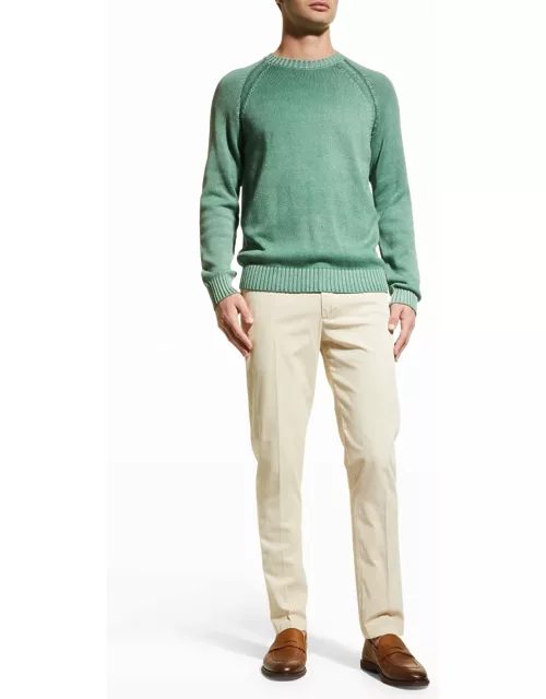 Men's Washed Knit Sweater