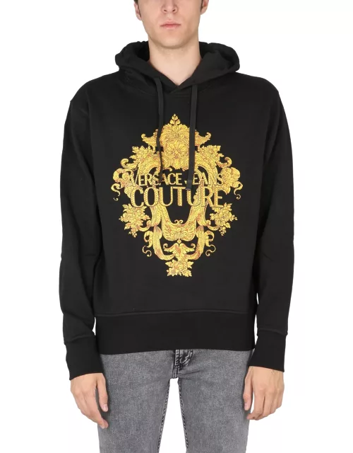 versace jeans couture logo hoodie