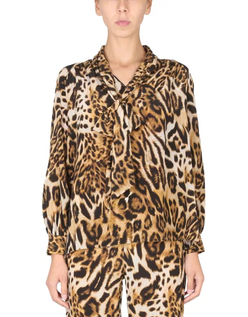 boutique moschino spotted print shirt