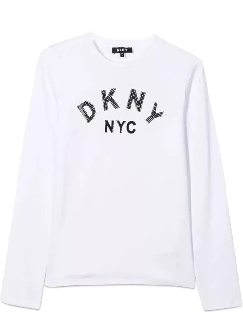 dkny t-shirt con logo