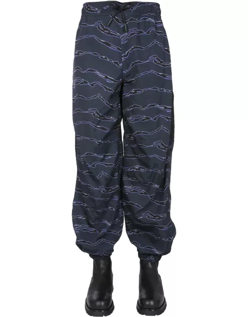 marcelo burlon county of milan jogging pants with camou print
