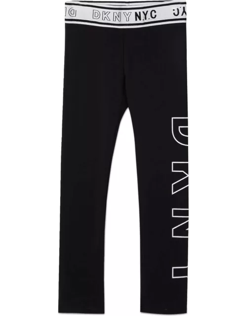 dkny leggings con stampa