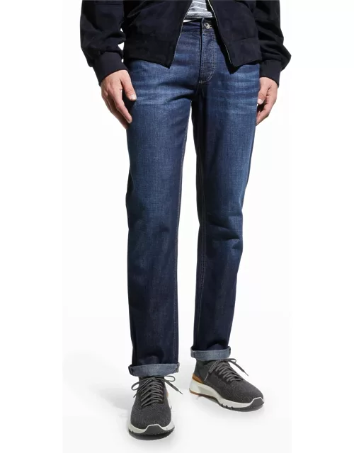Men's Traditional-Fit Light-Wash Jean