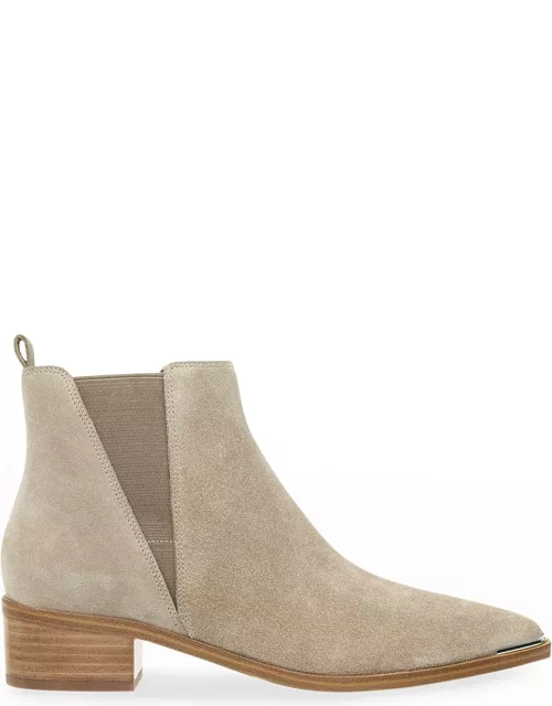 Yale Leather Pointed Chelsea Bootie