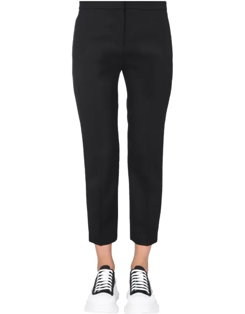 alexander mcqueen cropped straight trouser
