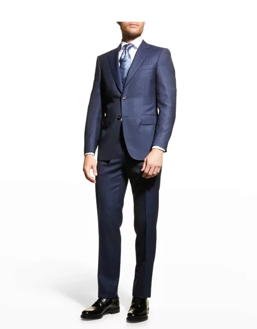 Men's Tonal Plaid Suit