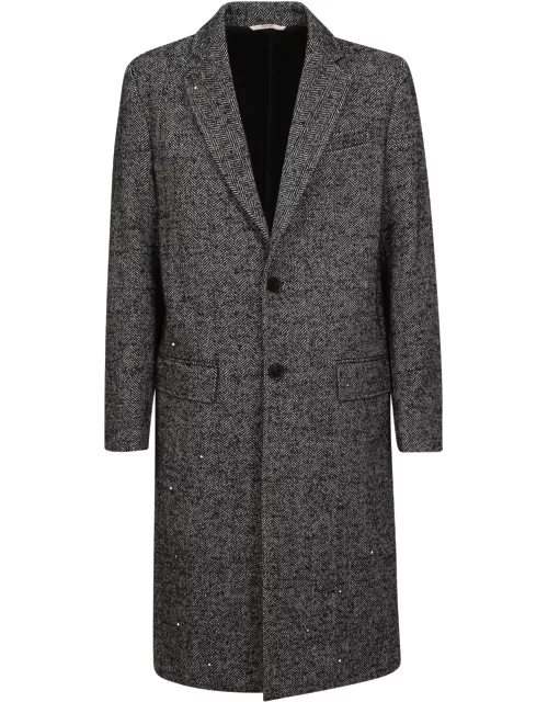 Valentino Virgin Wool Single-breasted Coat
