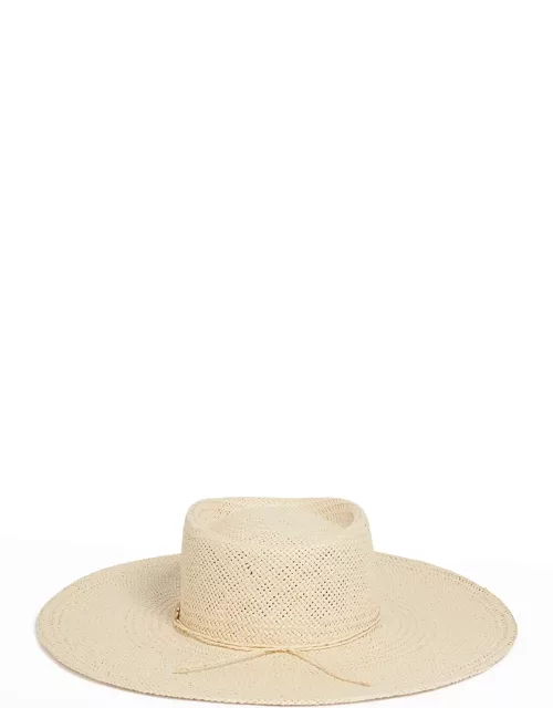 Sundown Boater Wide Woven Hat