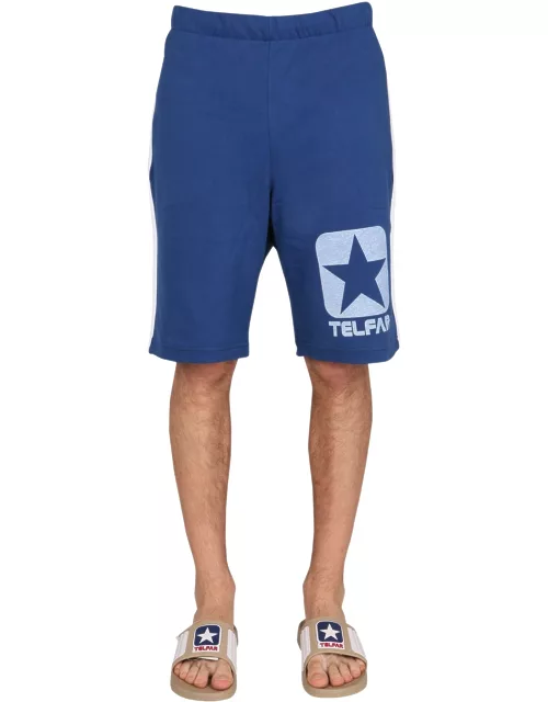 telfar x converse cotton sweat shorts bermuda
