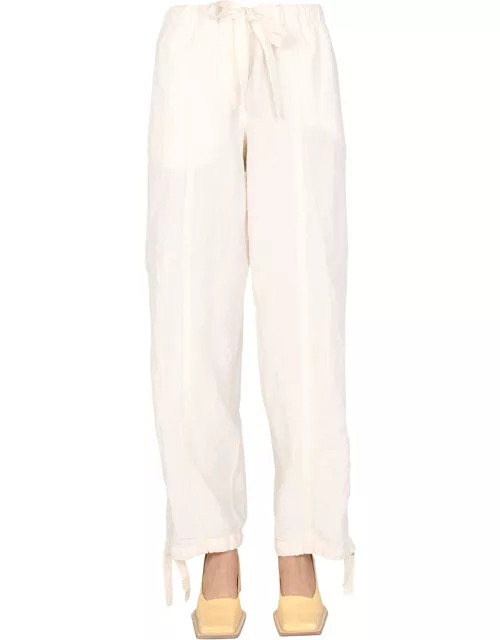 jil sander trousers with drawstring