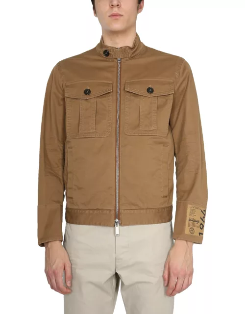 dsquared jacket with maxi pocket
