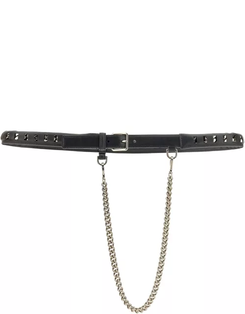 alexander mcqueen belt with pendant chain