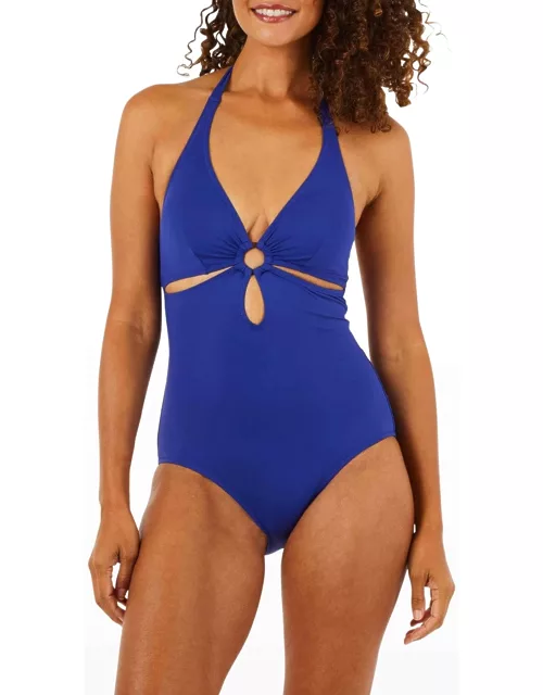 Plunge Ring One-Piece Swimsuit