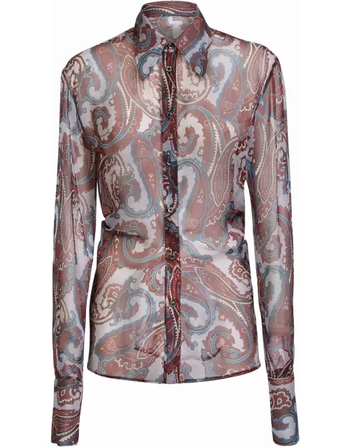 Dsquared2 All-over Sheer Shirt
