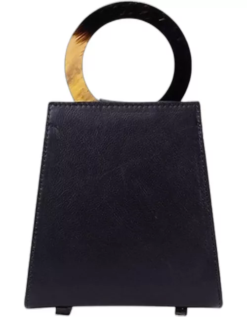 Azza Mini Leather Top-Handle Bag