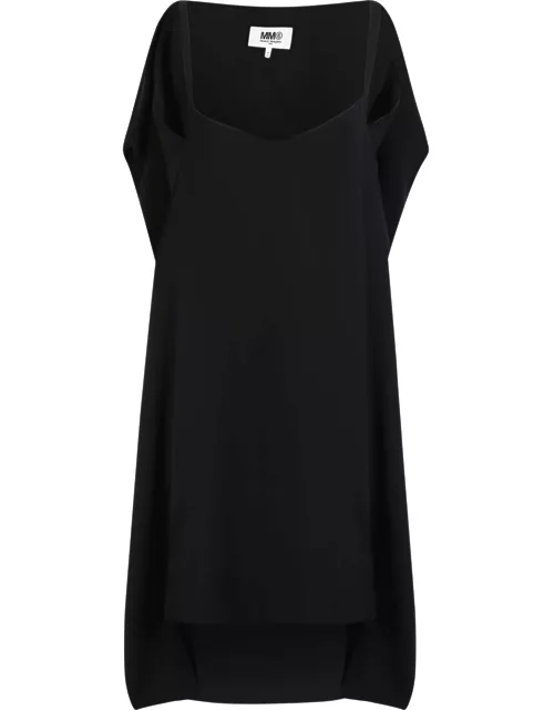 MM6 Maison Margiela Dress Asymmetrical Design Black