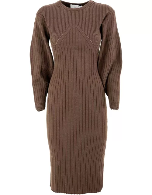 (nude) Knit Round Neck Dres