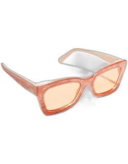 Prima Acetate & Metal Cat-Eye Sunglasse