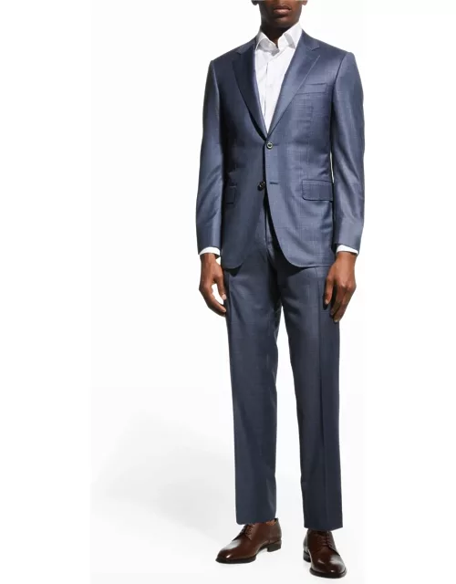 Men's Plaid Super 170s Luxury Suit