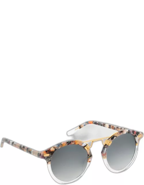 St. Louis Round Mirrored Sunglasse