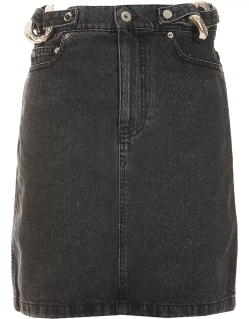 J.W. Anderson Chain Denim Skirt