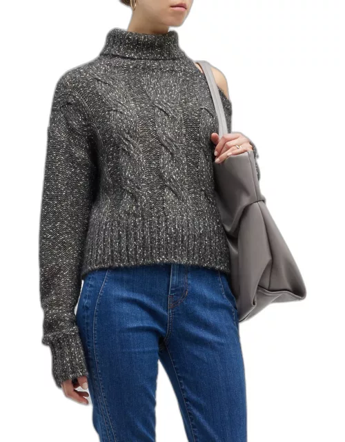 Selleck Metallic Turtleneck Sweater