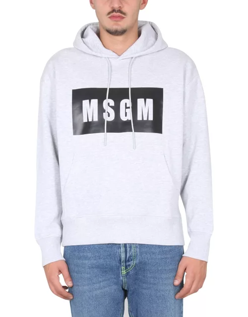 msgm sweatshirt with logo box