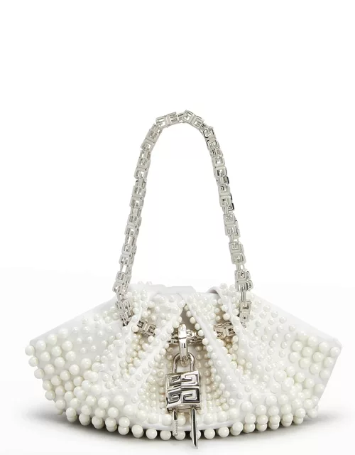 Mini Kenny Top-Handle Bag with Pearly Tri