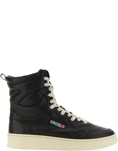 autry high top sneaker with logo