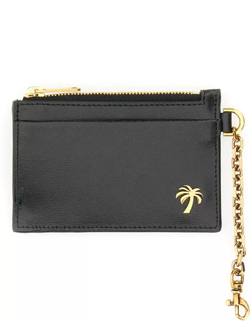 palm angels card holder with chain "palm beach"