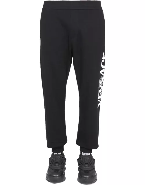 versace jogging pants with logo