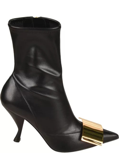 Sergio Rossi Pointed Toe Side Zip Boot