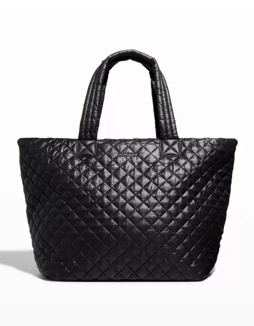 Metro Deluxe Large Quilted Nylon Tote Bag