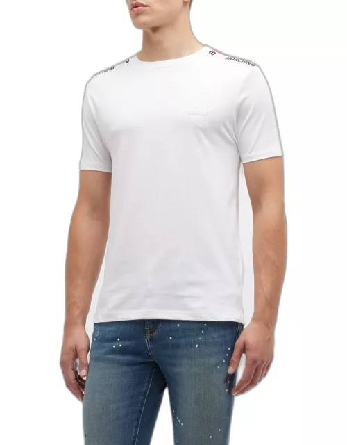 Men's Logo-Tape Crew T-Shirt