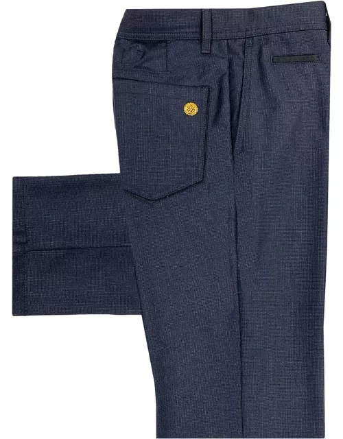 Men's Wool Flat-Front Trouser