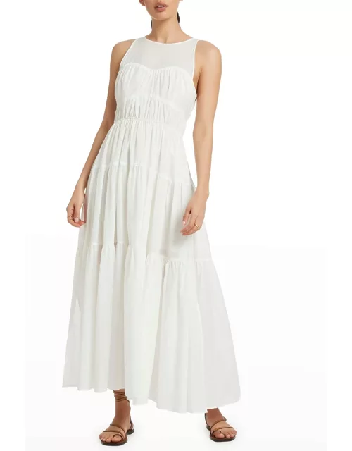 Animale Tiered Tie-Back Maxi Dres