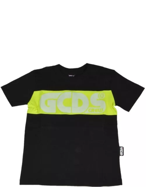 GCDS Mini Logo Print Crewneck T-shirt