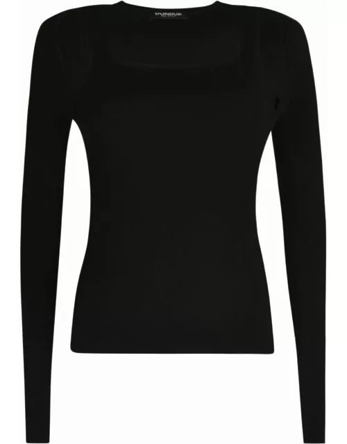 Dondup Cut-out Detail Square-neck Pullover