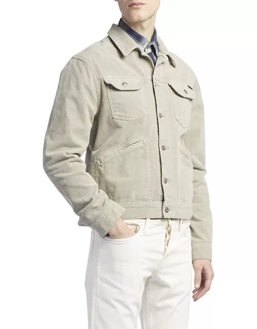 Men's Garment Dyed Corduroy Jacket