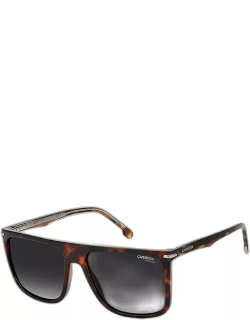 Men's 278/S Flat-Top Rectangle Sunglasse