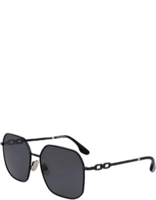 Chain Square Metal Sunglasse