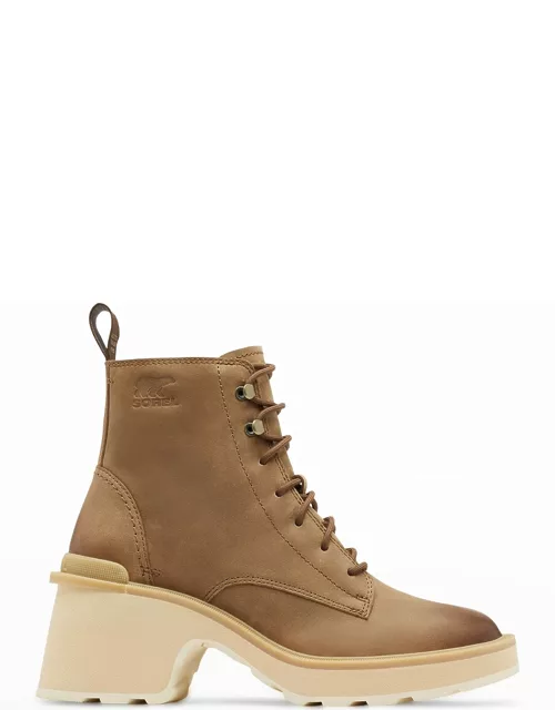 Hi-Line Leather Lace-Up Boot