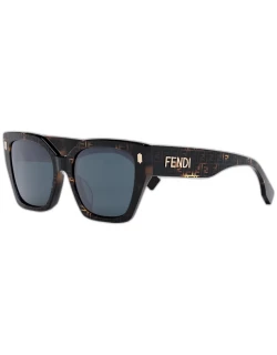 All-Over FF Acetate Cat-Eye Sunglasse