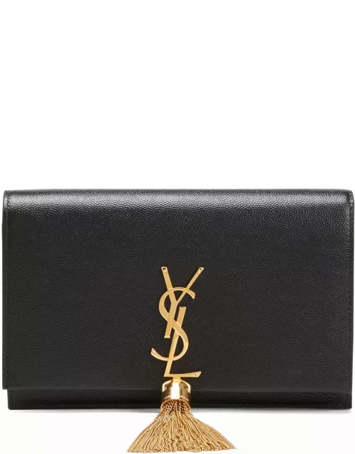 Kate Small Tassel YSL Wallet on Chain in Grained Leather