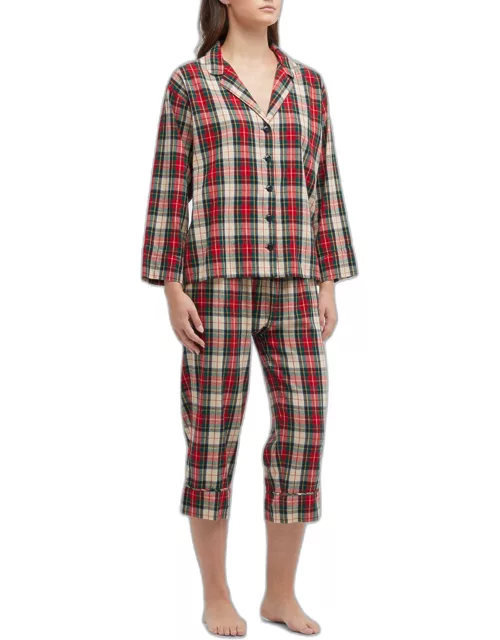 The Flannel Cropped Plaid Pajama Pant