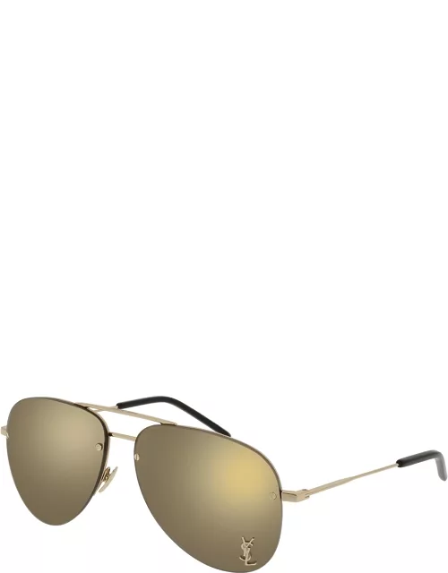Classic 11 Monochromatic Aviator Sunglasse